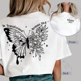 Sandjest Christian T-Shirt Be Transformed Gift for Christians Jesus Lover Bible Lovers